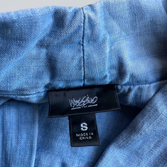 Mossimo | Chambray Denim Popover Blouse | S - Picture 15 of 16